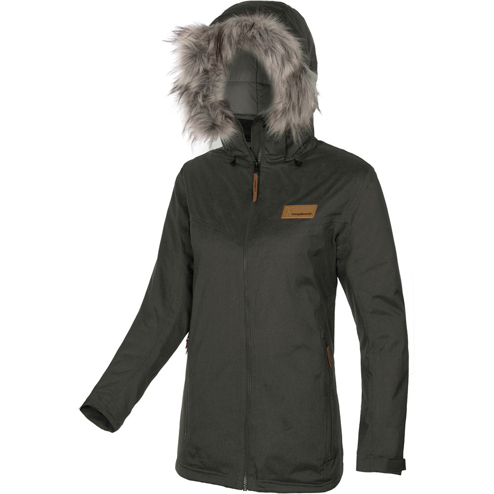 Agreda termic chaqueta impermeable insulada mujer Verde (M)