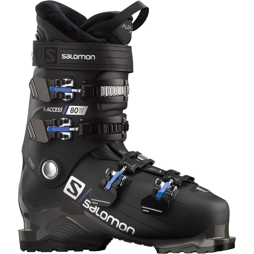 Salomon botas de esquí hombre X ACCESS 80 Wide BLACK lateral exterior