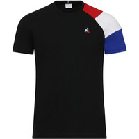 Le Coq Sportif camiseta manga corta hombre ESS Tee SS N10 M black/p.rouge/n.o.w/co vista frontal