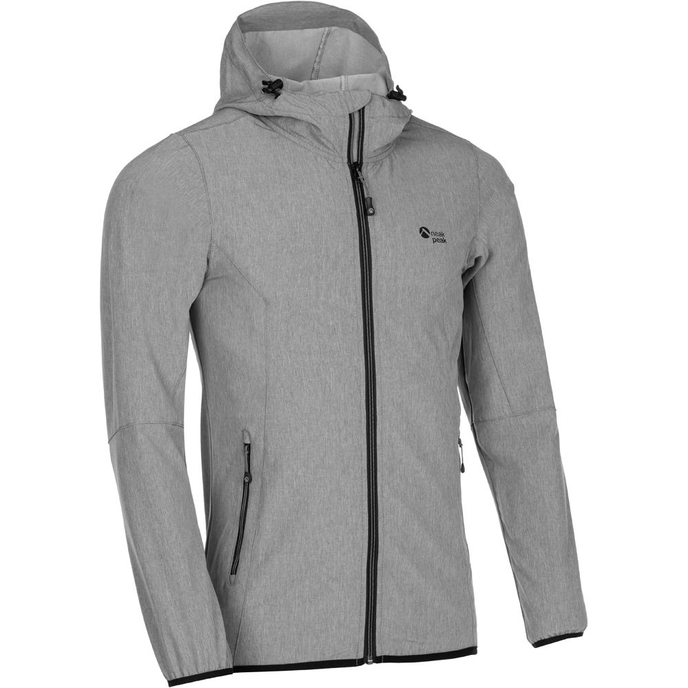 Neak Peak chaqueta softshell hombre GEN SF DGY vista frontal