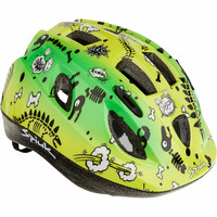 Spiuk casco bicicleta niño SKELETON NIO VERDE/AMARILLO vista frontal