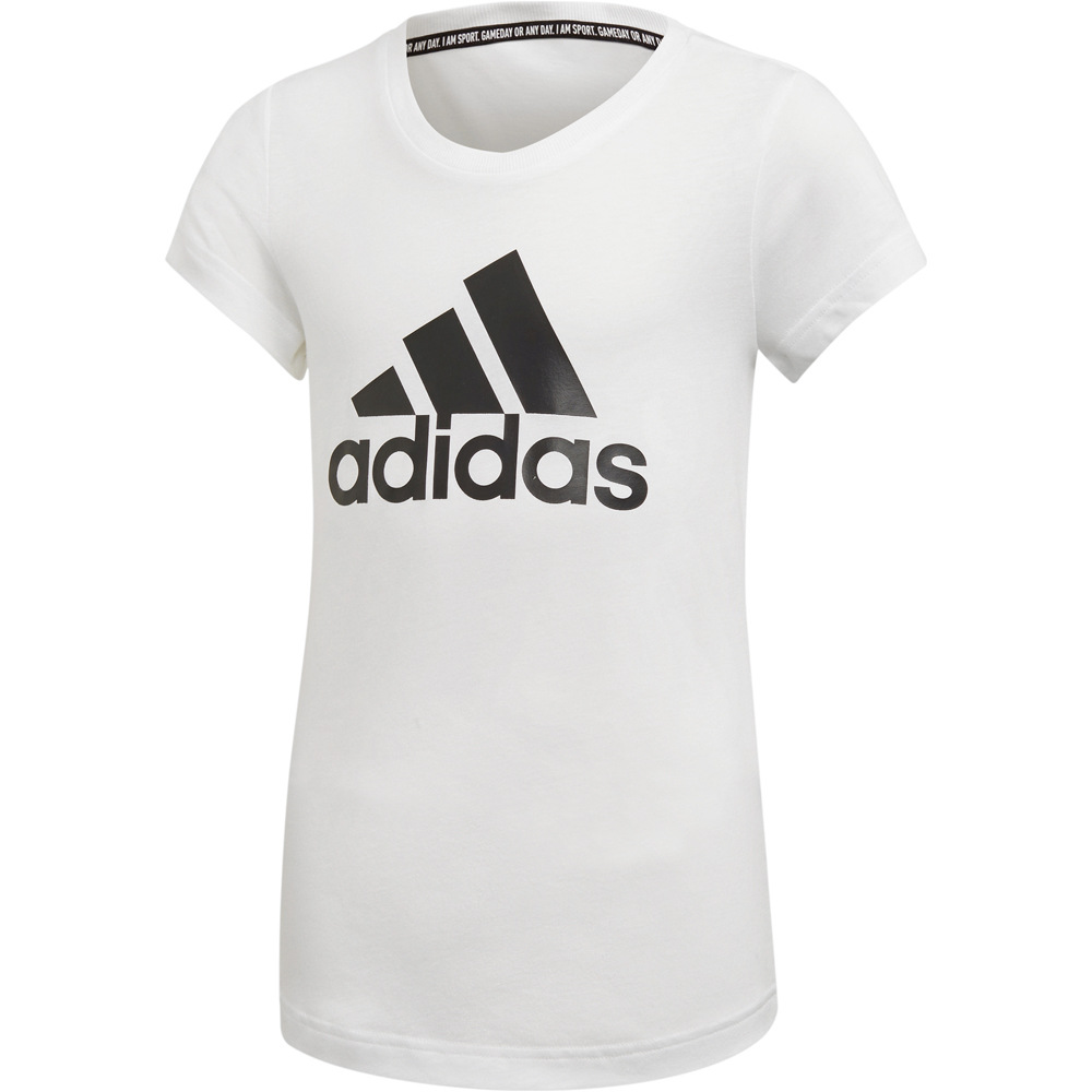 adidas camiseta manga corta niña YG MH BOS TEE vista frontal