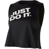 Nike camisetas fitness mujer W NP MARBLE GRX CROP TANK vista frontal