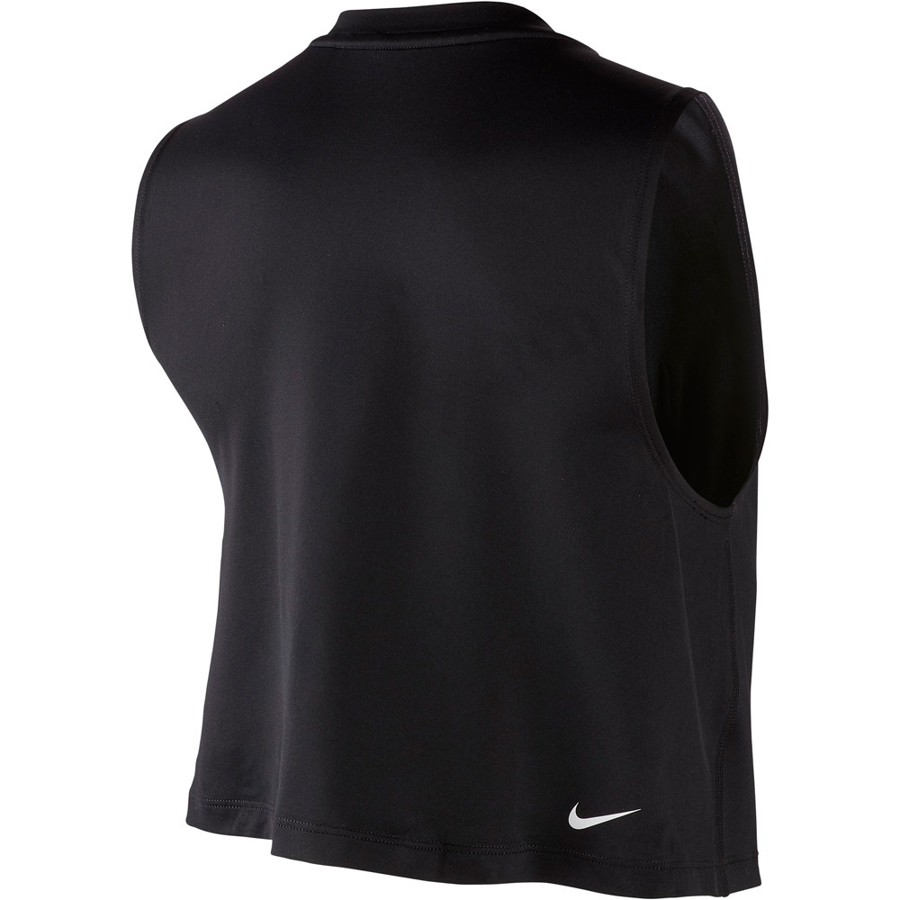 Nike camisetas fitness mujer W NP MARBLE GRX CROP TANK vista trasera