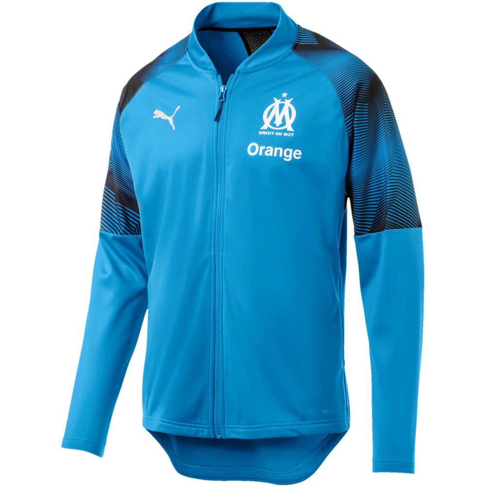 Puma sudadera entrenamiento fútbol Olympique de Marseille Poly Jacket WITH vista frontal