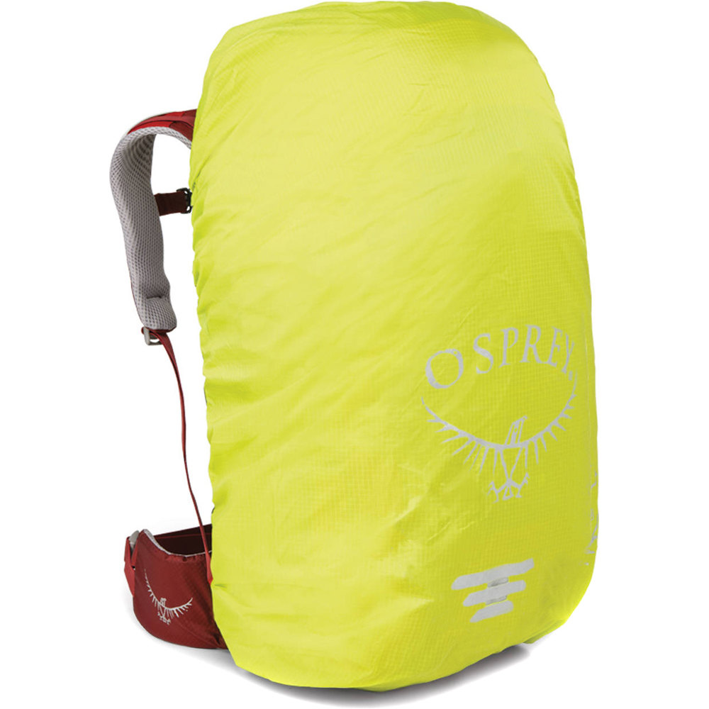 Osprey cubremochilas ULTRALIGHT HIGH VIS RAINCOVER vista frontal