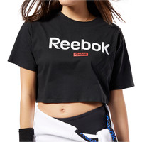 Reebok camiseta manga corta mujer Linear Logo Crop Tee 05