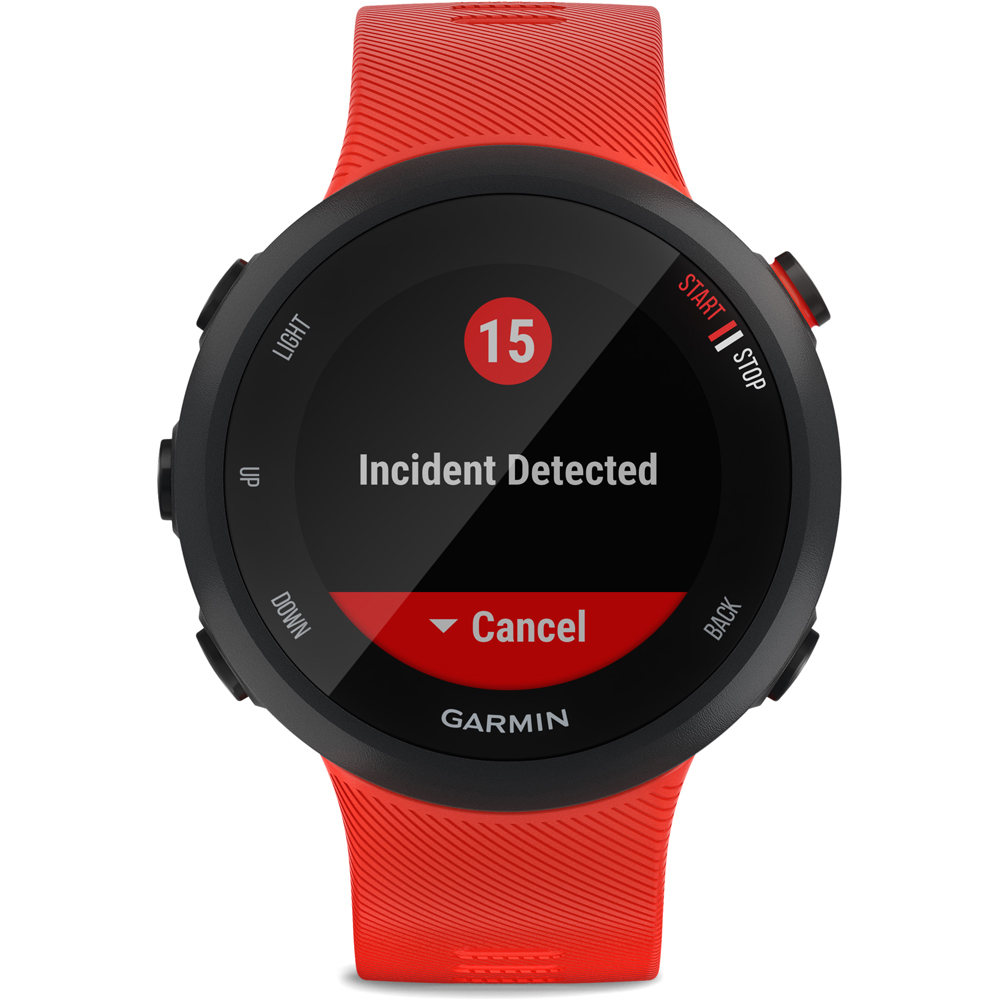 Garmin pulsómetros con gps Forerunner 45 Large BK LAVA RED 03