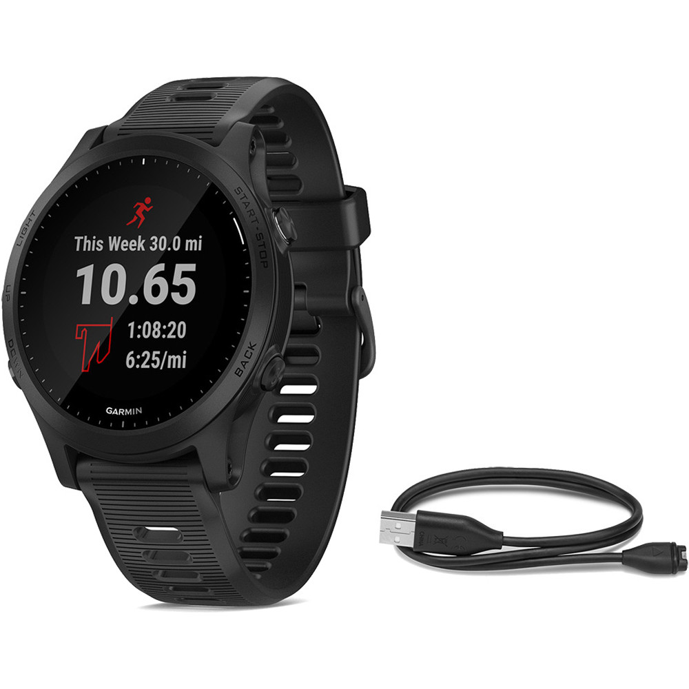 Garmin pulsómetros con gps Forerunner 945 BK vista frontal