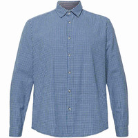 Esprit camisa manga larga hombre indigo check ls vista frontal