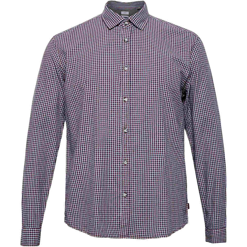 Esprit camisa manga larga hombre indigo check ls vista frontal