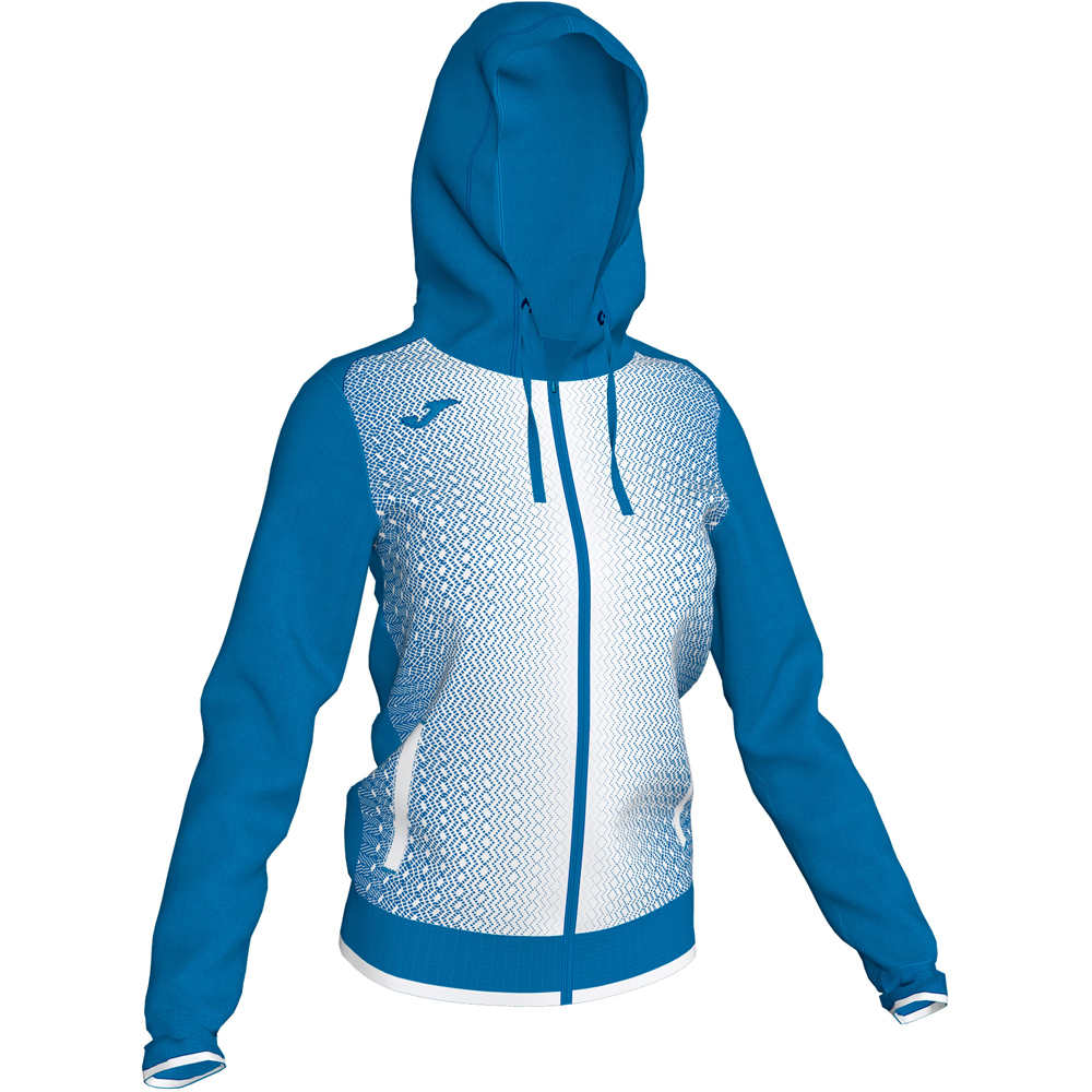 Joma sudadera entrenamiento fútbol CHAQUETA CAPUCHA SUPERNOVA MUJER vista frontal