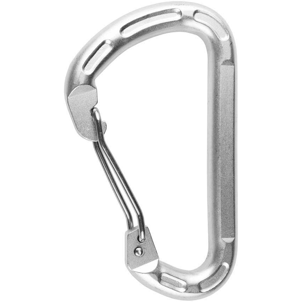 Grivel mosquetón escalada S2W STEEL TWO WIRE GATE mosquetn CE vista frontal