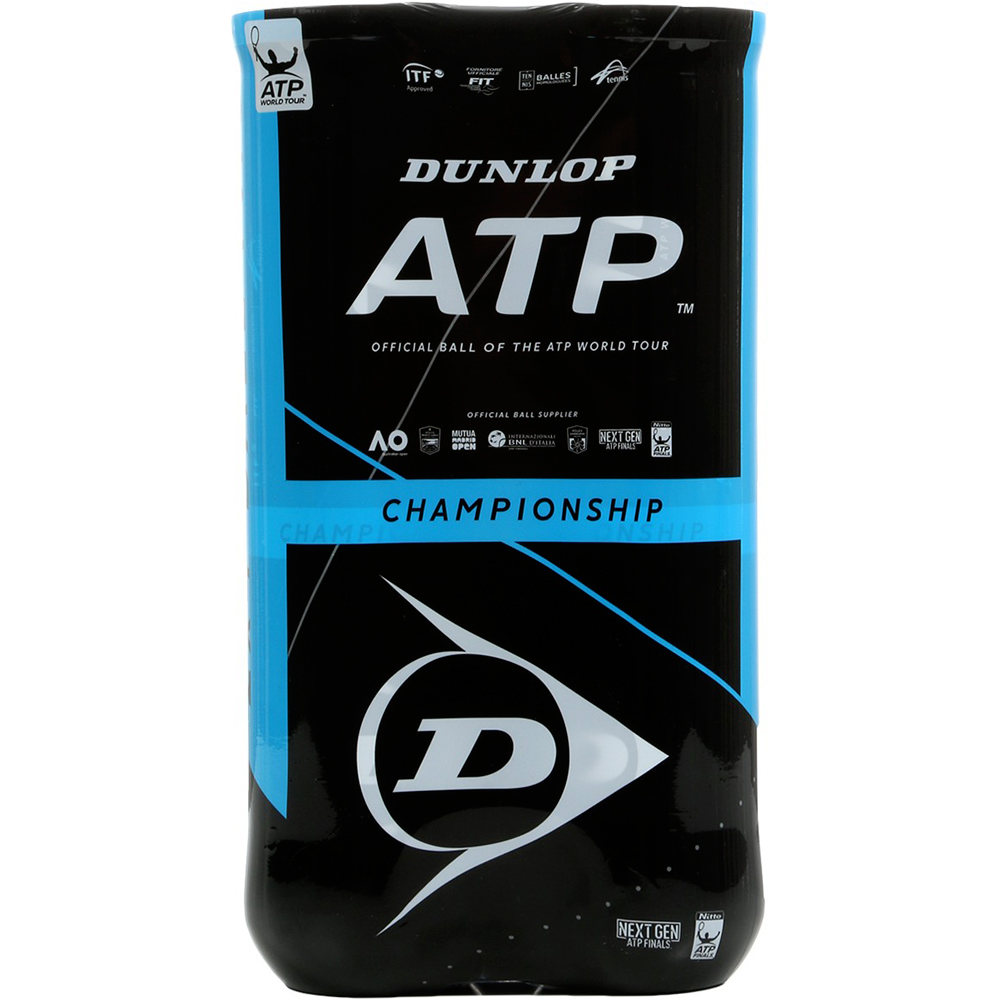 Dunlop pelota tenis BIPACK ATP CHAMPIONSHIP vista frontal