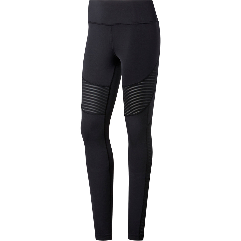 Reebok pantalones y mallas largas fitness mujer WOR Mesh Tight vista frontal