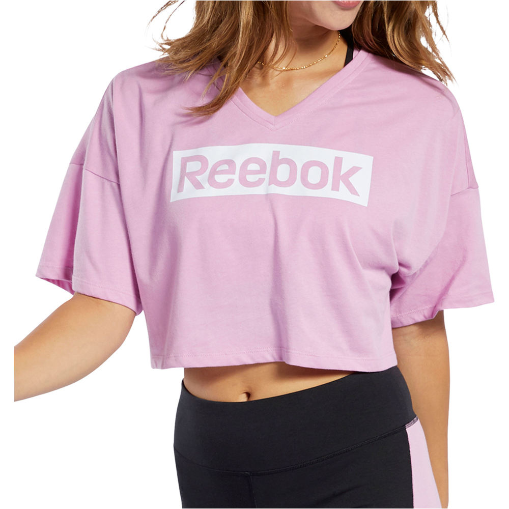 Reebok camiseta manga corta mujer TE Linear Logo GraphicTee 05