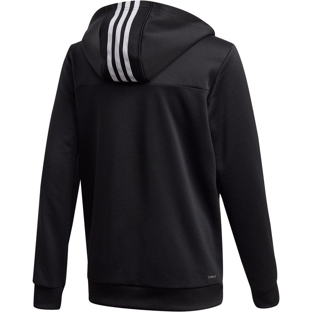 adidas sudadera niño YB TR 3S FZ vista trasera