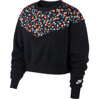 Nike sudadera mujer W NSW HRTG CREW FLC FLORAL vista frontal