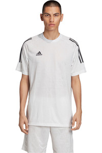 adidas camisetas fútbol manga corta TAN JQD JSY vista frontal