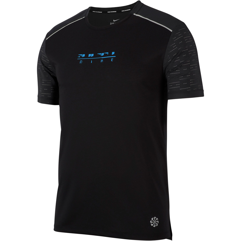 Nike camiseta técnica manga corta hombre M NK RISE 365 TOP SS HYBRID FF vista frontal