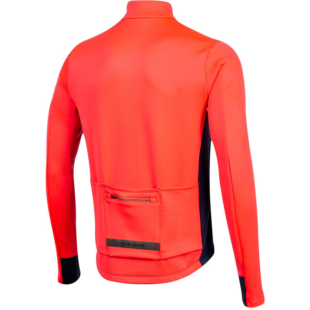 Pearl Izumi maillot manga larga hombre MAILLOT INTERVAL THERMAL ROJO ATOMIC/NAVY vista trasera