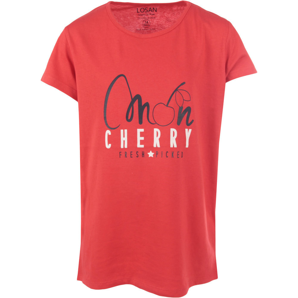 Losan camiseta manga corta niña MU CAMI CHERRY vista frontal