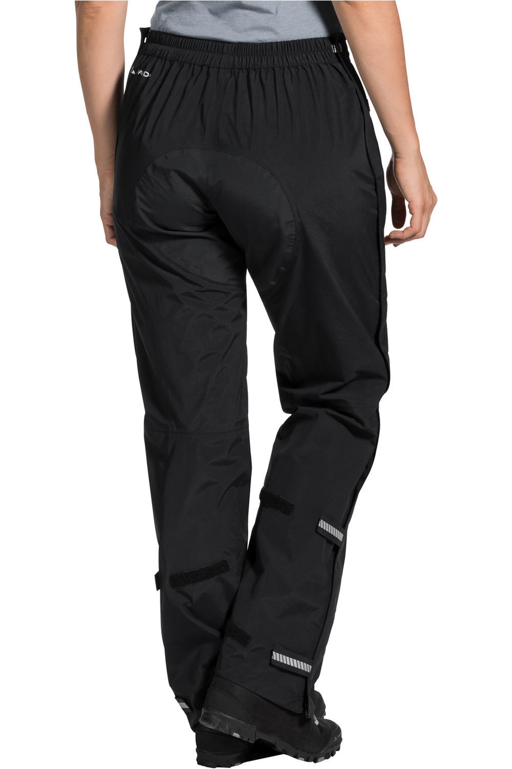 Vaude pantalón largo ciclismo mujer Womens Yaras Rain Zip Pants III 01