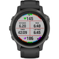 Garmin pulsómetros con gps FENIX 6S Sapphire Carbon Grey w/Black Ba 02