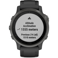 Garmin pulsómetros con gps FENIX 6S Sapphire Carbon Grey w/Black Ba 05