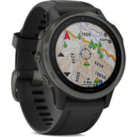 Garmin pulsómetros con gps FENIX 6S Sapphire Carbon Grey w/Black Ba 06