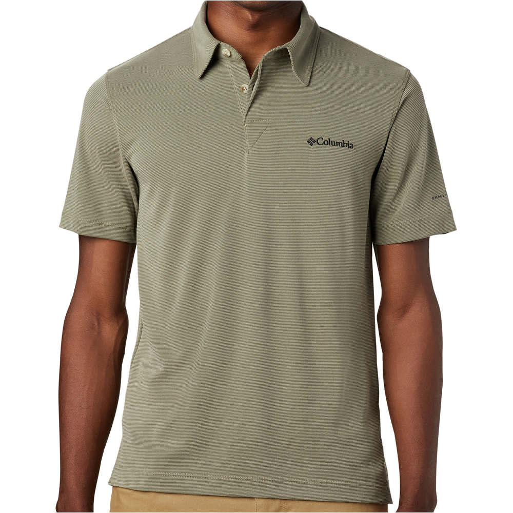 Columbia camiseta montaña manga corta hombre Sun Ridge Polo vista frontal