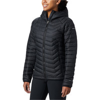 Columbia chaqueta outdoor mujer POWDER LITE HOODED JACKET vista frontal