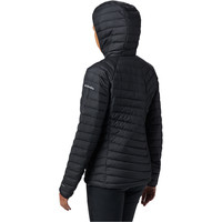 Columbia chaqueta outdoor mujer POWDER LITE HOODED JACKET vista trasera