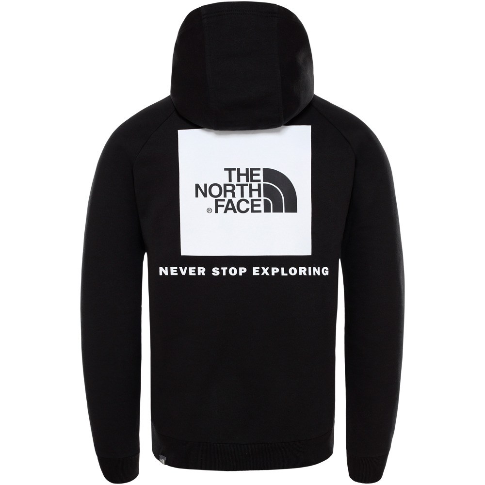 The North Face sudadera hombre RAGLAN REDBOX HOODIE vista trasera