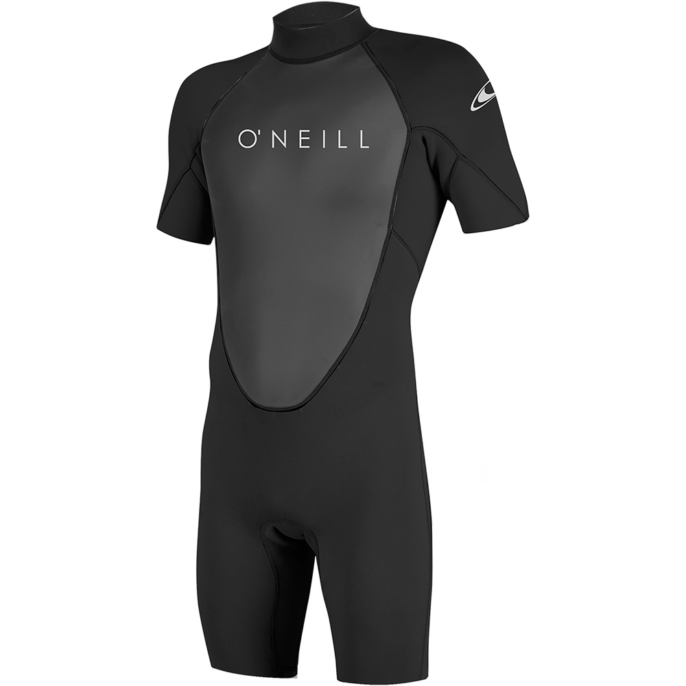 O'Neill traje de neopreno corto REACTOR-2 2MM BACK ZIP S/S vista frontal