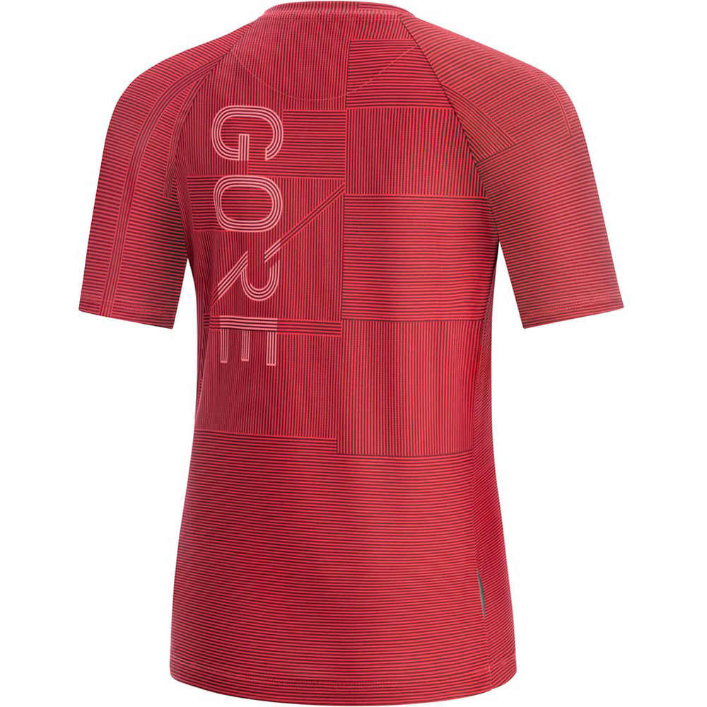 Gore camiseta entrenamiento manga corta mujer M Wmn Line Brand Shirt vista trasera