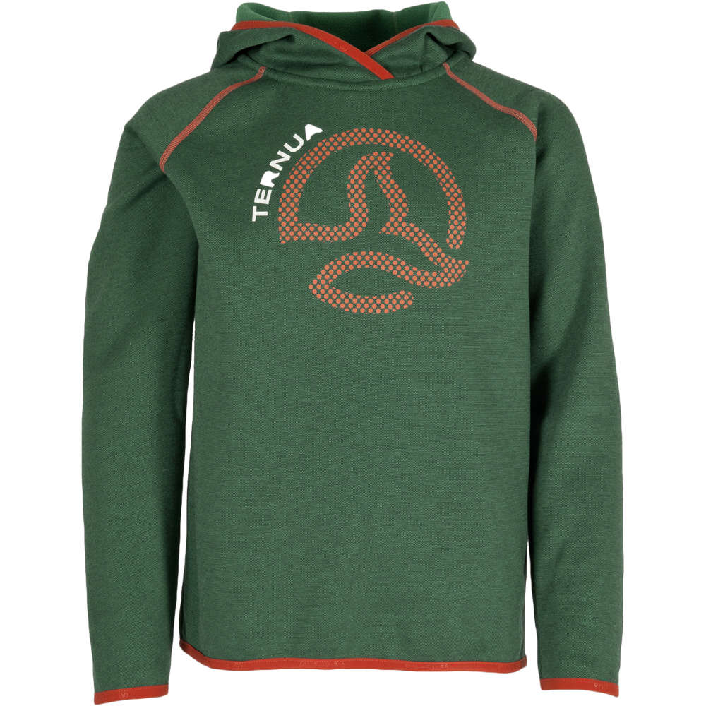 Ternua camiseta montaña manga larga niño SUDADERA DIMYR HOODY K vista frontal