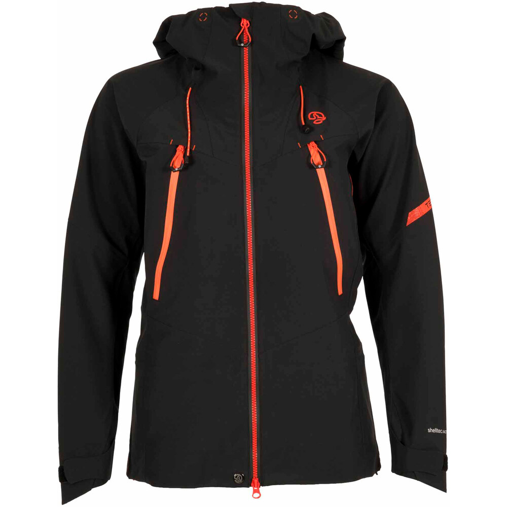 Alpine pro chaqueta impermeable mujer Negro (L)