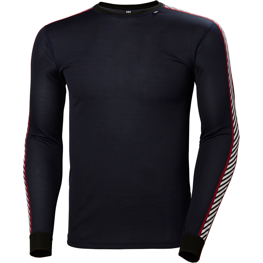 Lifa stripe crew camiseta térmica manga larga hombre Marino (L)