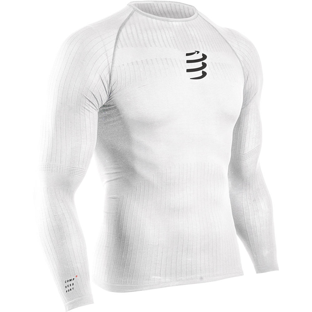 Compressport camiseta técnica manga larga hombre 3D thermo 50g LS Tshirt vista frontal
