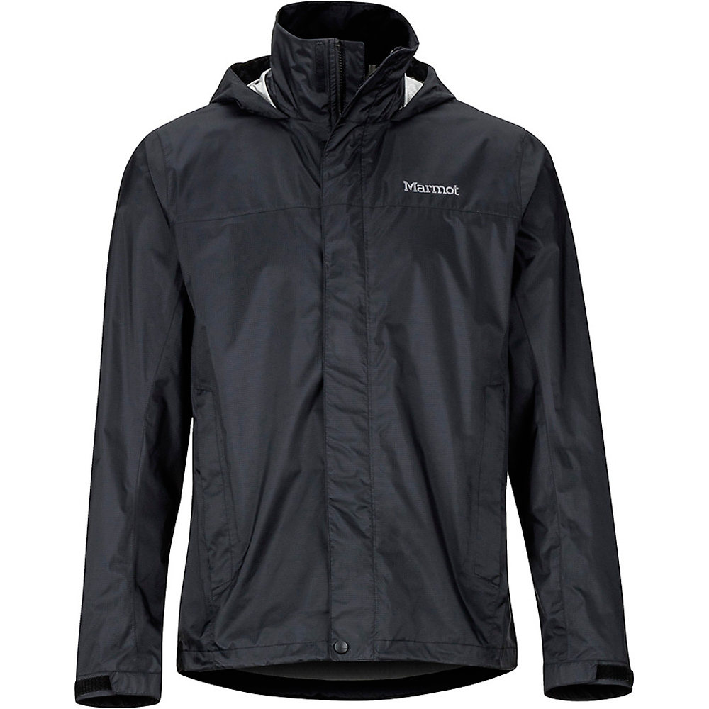 Precip eco chaqueta impermeable hombre Negro (XL)