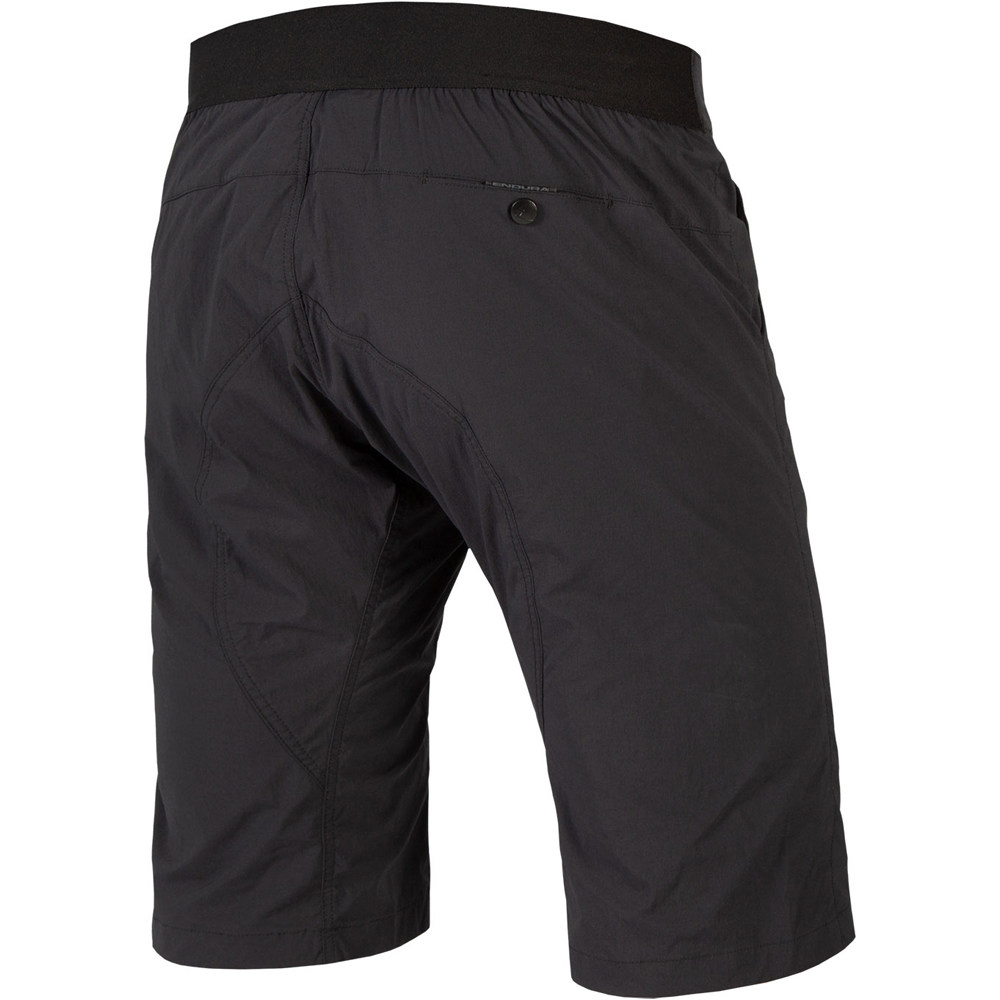 Endura pantalón corto ciclismo hombre Short Hummvee lite con culote interior vista trasera