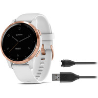 Garmin smartwatch Vivoactive 4 S Blanco Rose gold vista frontal