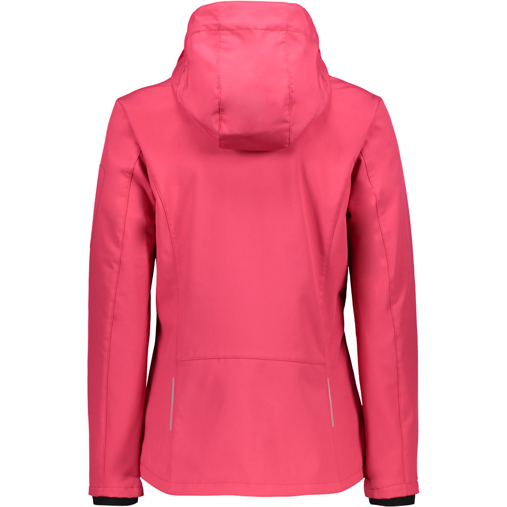 Cmp chaqueta impermeable mujer WOMAN JACKET ZIP HOOD RS vista trasera