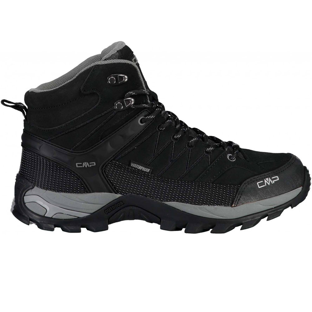 Cmp bota trekking hombre RIGEL MID TREKKING SHOES WP NEGR lateral exterior