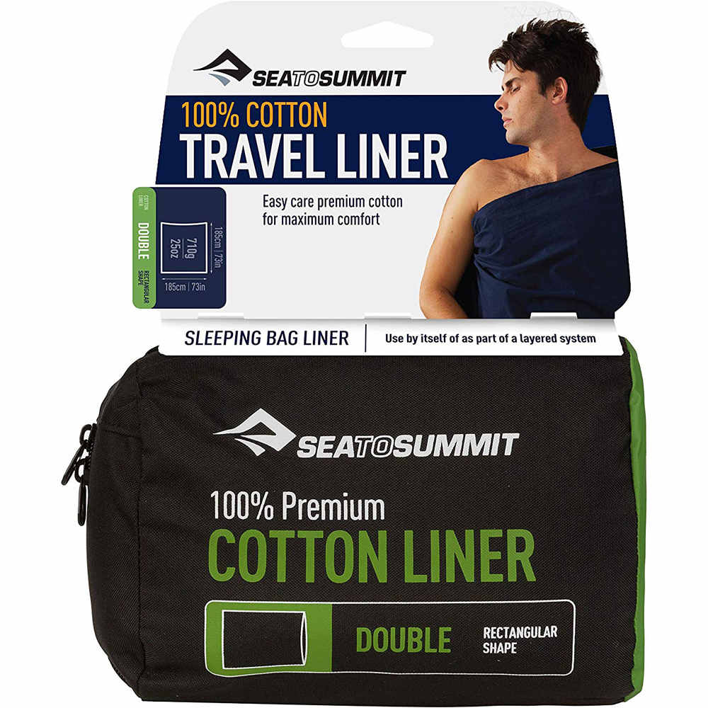 Seatosummit varios montaña Premium Cotton Travel Liner - Standard vista frontal