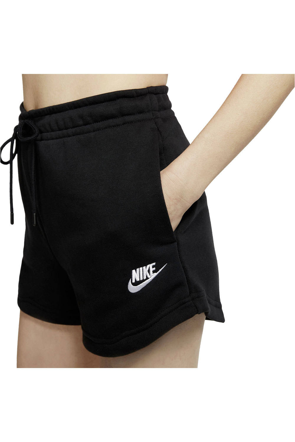 Nike pantalón corto deporte mujer W NSW ESSNTL FLC HR SHORT FT vista detalle