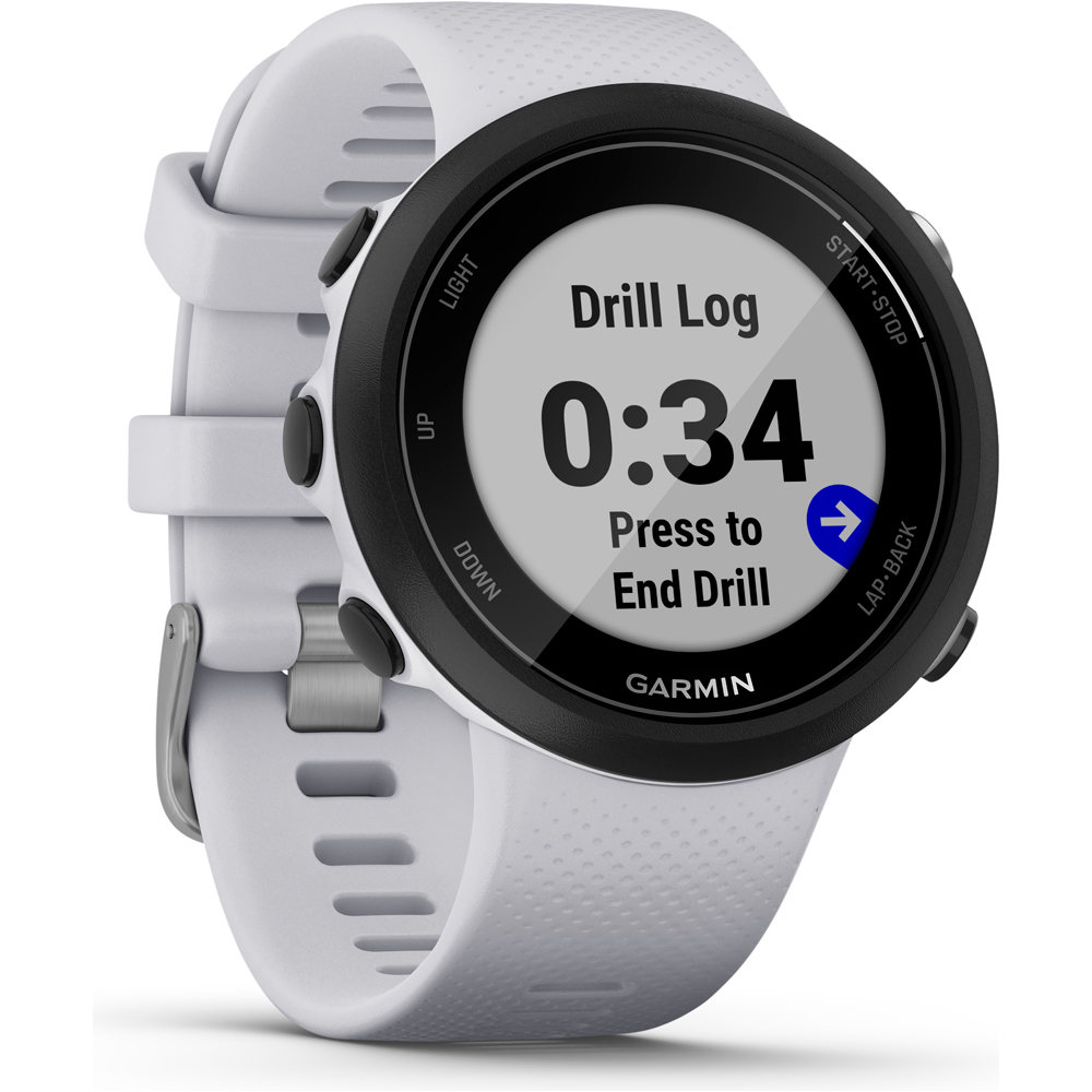 Garmin pulsómetros con gps SWIM 2 Blanco 06