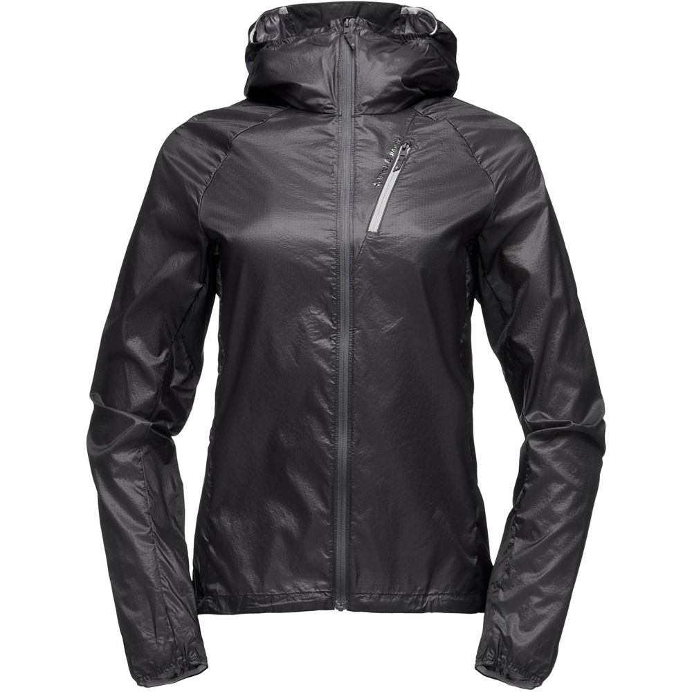 Black Diamond chaqueta softshell mujer W DISTANCE WIND SHELL NE vista frontal