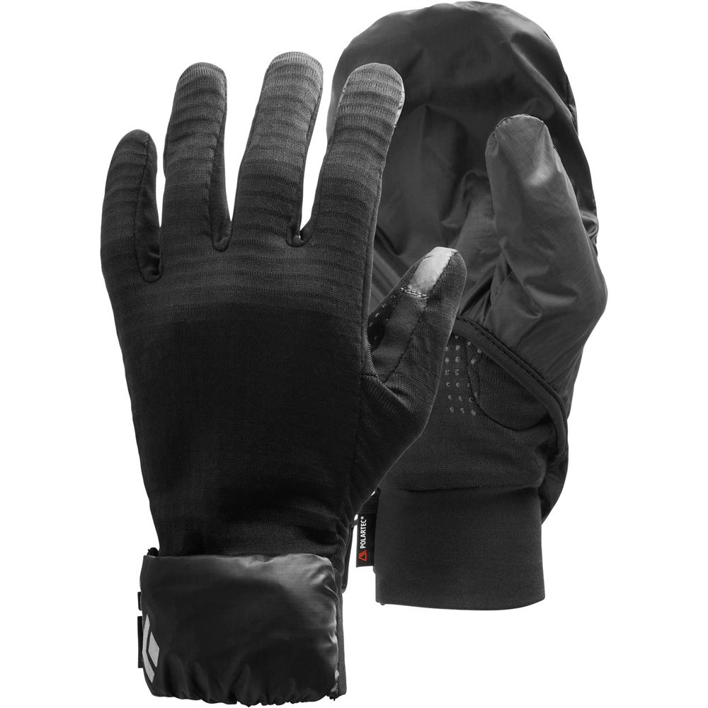 Black Diamond guante moda hombre WIND HOOD GRIDTECH GLOVES NE vista frontal